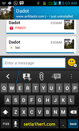 chatting di BBM android