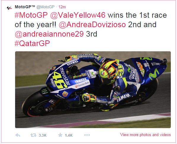 hasil moto gp losail qatar 2015 dimenangkan oleh valentino rossi