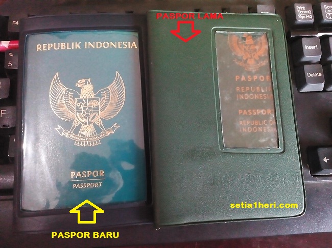 fisik paspor baru tahun 2015 dan paspor lama