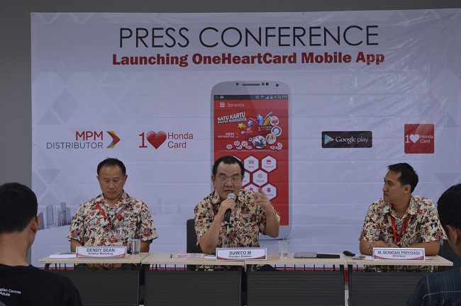 peluncuran One Heart Card Mobile Apps di Kota Surabaya tahun 2015 oleh PT MPM Distributor Honda