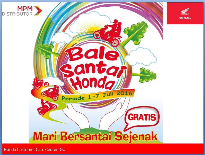 Daftar Lokasi Balai Santai Honda 2016 di Jawa Timur