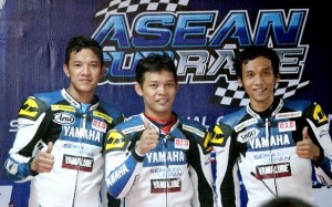 Podium Race ST250 Yamaha Asean Cup Race - Rey Ratukore -    Sudarmono - Sigit PD