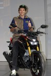 Yamaha Xabre ditunggangi Valentino Rossi pada peluncuran di Bali tanggal 26 januari 2016 (2)