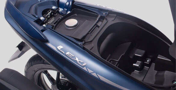 kapasitas bagasi Yamaha Lexi 125 VVA dan Lexi S tahun 2018