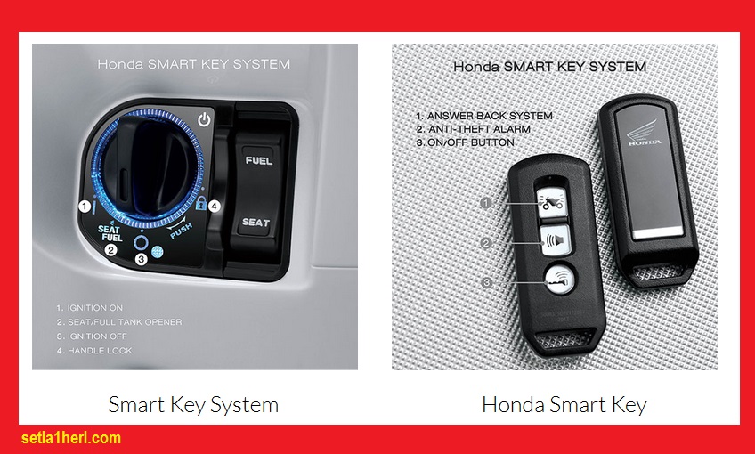 Cara menggunakan Honda Smart Key System pada Honda PCX 150 bagi pemula