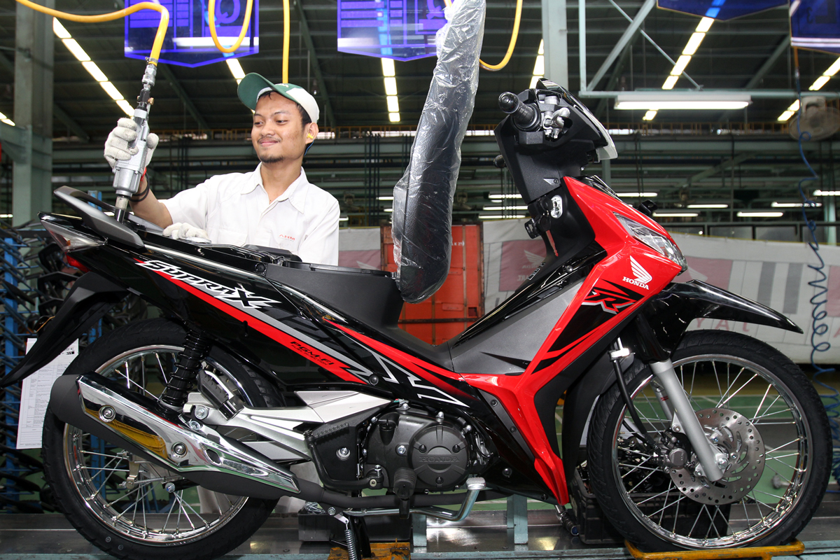 Tampilan Stripping Honda Supra X 125 FI Tahun 2018 Gans Setia1hericom
