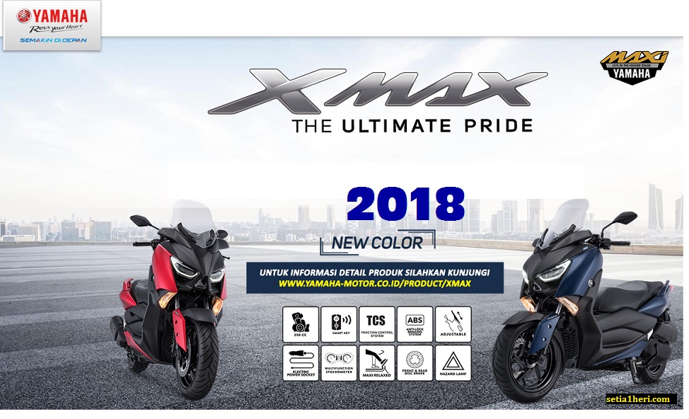 4 warna baru Yamaha XMAX tahun 2018