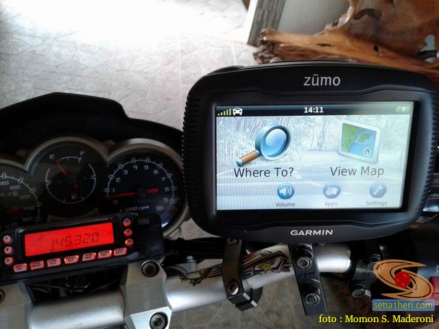GPS waterproof untuk turing motor