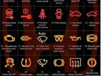 Daftar 30 arti lampu indikator pada dashboard mobil brosis