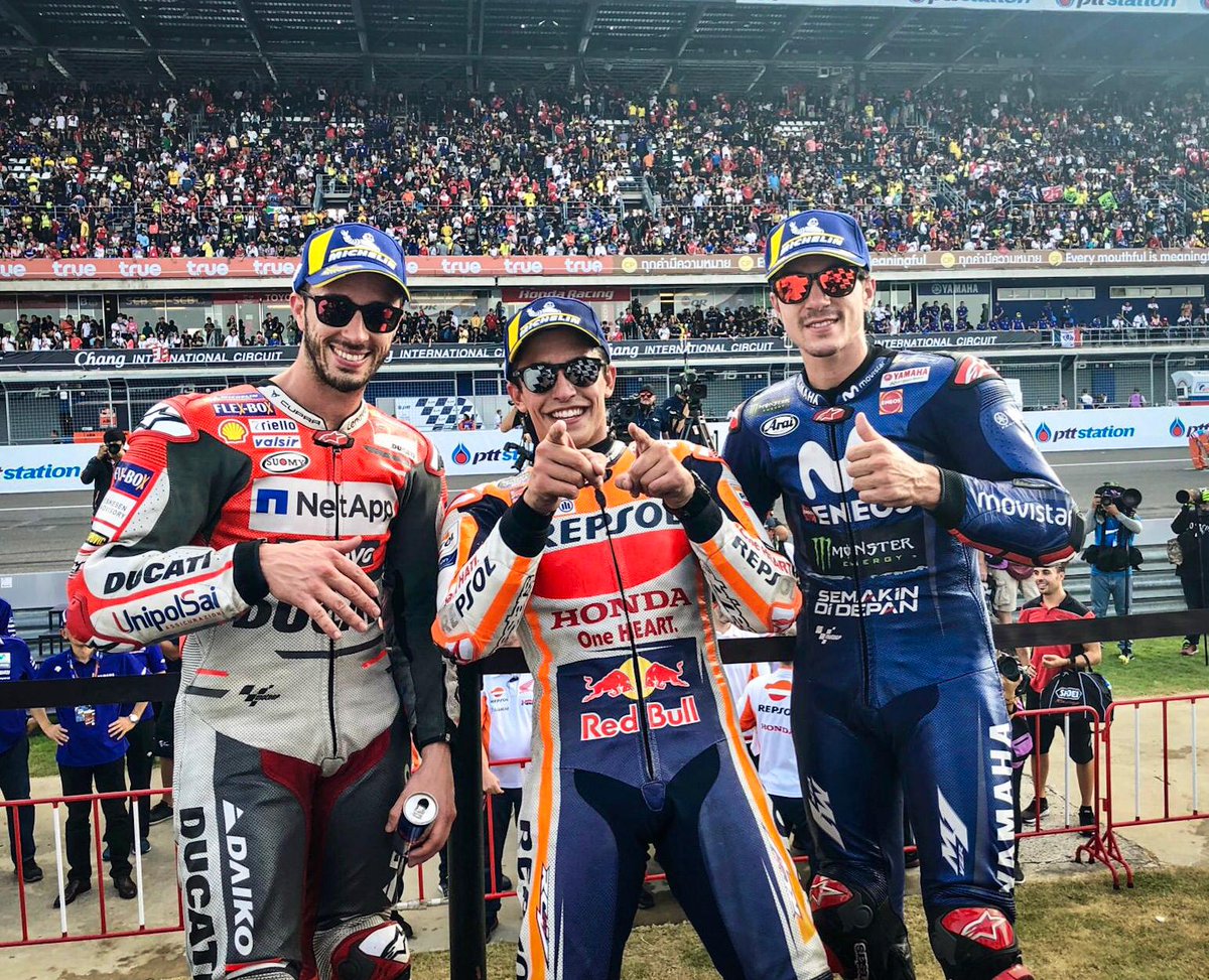 Hasil Moto GP Thailand tahun 2018 Marquez raih pertamax disusul Dovi dan Vinales