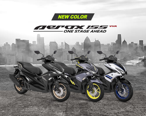 3 Pilihan warna baru Yamaha Aerox 155 VVA tahun 2018, lebih sporty brosis