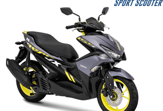 Pilihan warna baru Yamaha Aerox 155 VVA tahun 2018 warna grey atau abu-abu