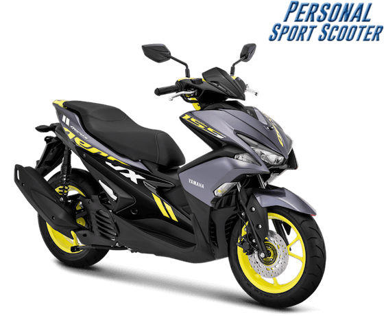 Pilihan warna baru Yamaha Aerox 155 VVA tahun 2018 warna grey atau abu-abu
