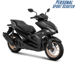 Pilihan warna baru Yamaha Aerox 155 VVA tipe S tahun 2018 warna hitam