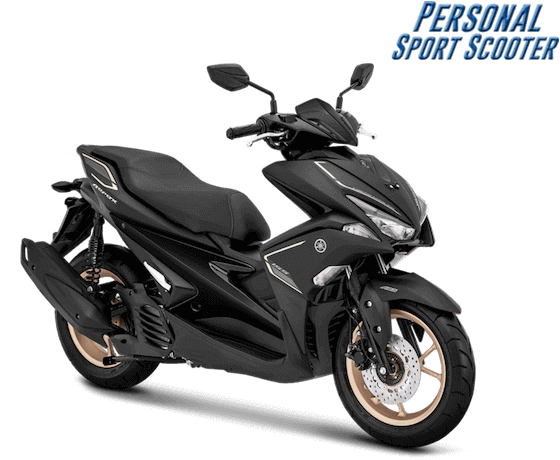 Pilihan warna baru Yamaha Aerox 155 VVA tipe S tahun 2018 warna hitam