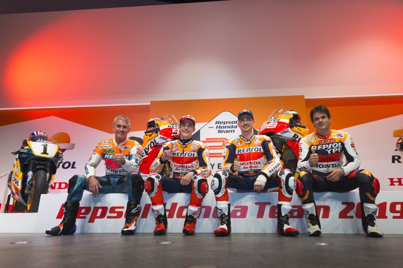Livery Repsol Honda Team Moto GP 2019 resmi diperkenalkan di Madrid, Marquez dan Lorenzo sumringah brosis