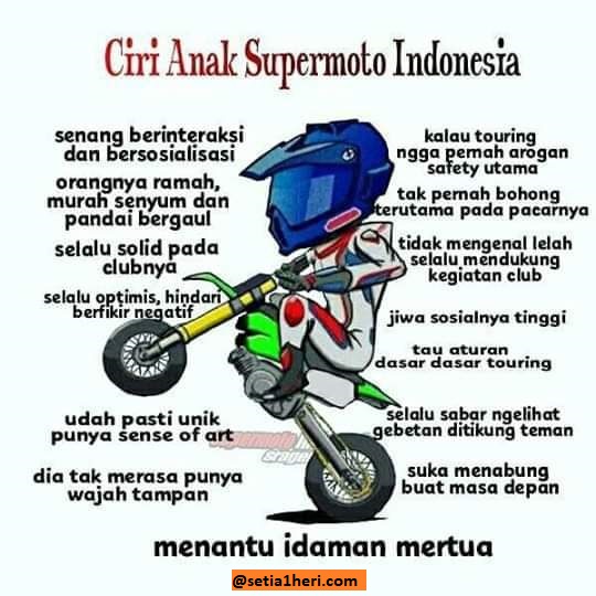 ciri anak supermoto indonesia