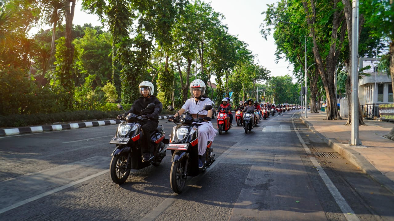 Honda Genio Movie Ride Surabaya 2019, ada Wiro Sableng brosis