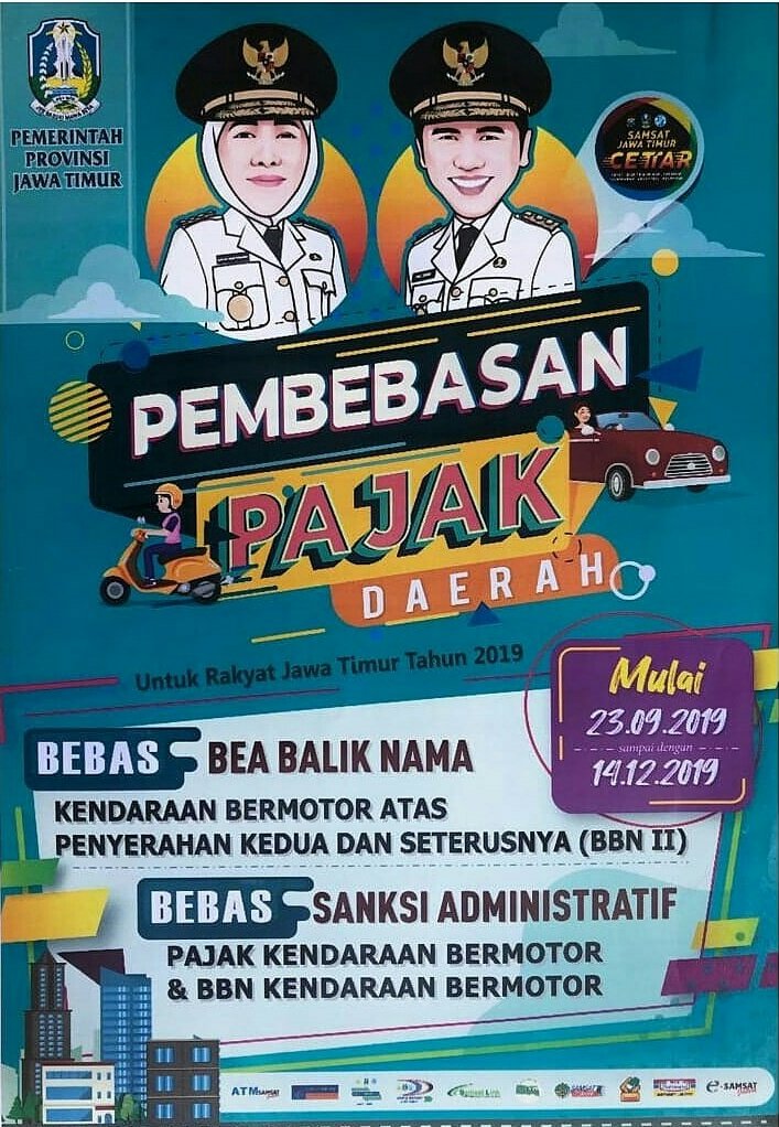 jadwal pemutihan pajak motor di Jawa Timur tahun 2019