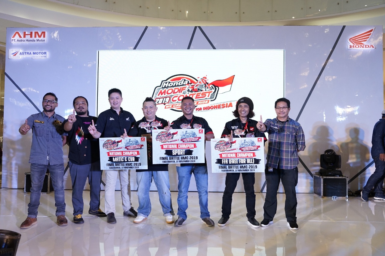 3 Modifikator terbaik Honda Modif Contest (HMC) tahun 2019