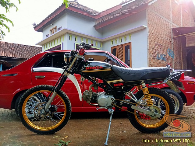 Foto- Foto modifikasi motor Honda Win jadi motor trail - setia1heri.com