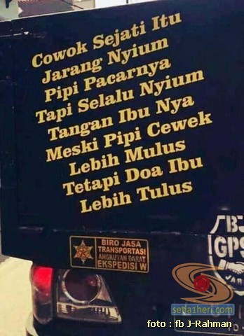 Kumpulan tulisan stiker bak truk dan kata kata mutiara untuk sopir (19)