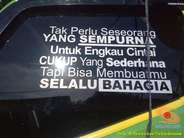 Kata-kata mutiara seorang sopir atau driver Indonesia (5) – setia1heri.com