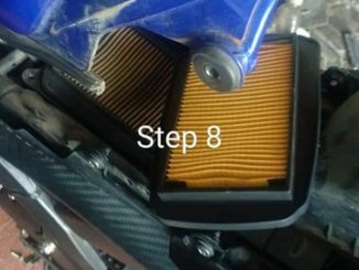 DIY Cara buka atau ganti filter udara di Yamaha R15 v2 (1)