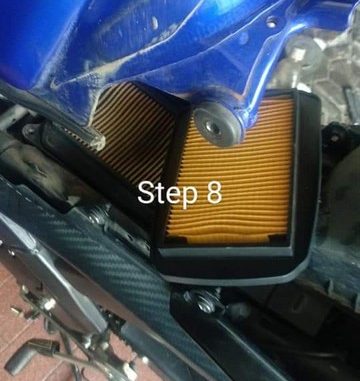 DIY Cara buka atau ganti filter udara di Yamaha R15 v2 (1)