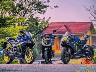 Modifikasi Trio Monster Energy Yamaha matik dan sport