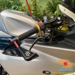 Modifikasi Suzuki GSX-R 150 tahun 2018 Wrapping Fullbody warna Silver Doff asal Semarang, Jawa Tengah (2)