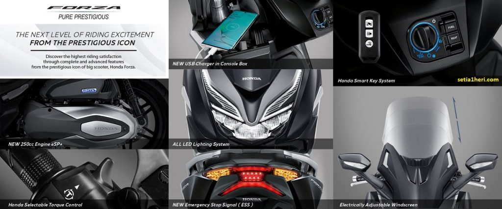 Fitur baru Honda Forza tahun 2021, desain baru dan lebih mewah prestisius brosis (2)