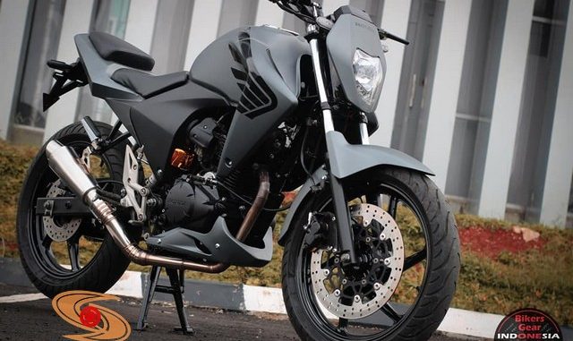 Modif simpel Honda Megapro Mono jadi motor naked yang kerenn gans.. (1)