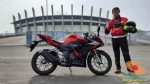 Njajal Numpak Honda CBR150R terbaru 2021 ke Gelora Bung Tomo dan Gelora Joko Samudro Gresik (5)