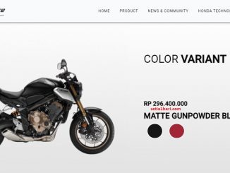 warna hitam Honda CB650R tahun 2021