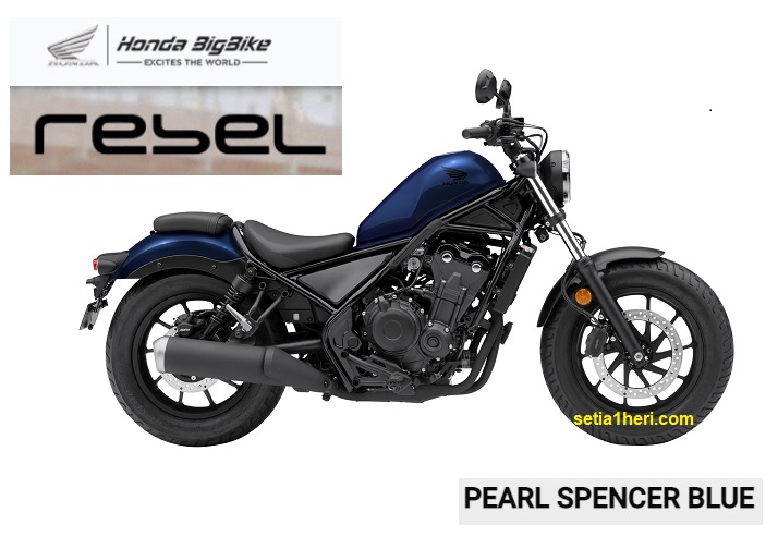 Honda Rebel tahun 2021 warna Pearl Spencer Blue