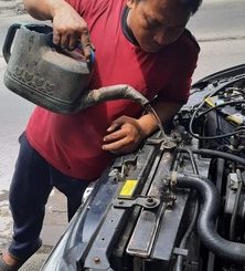 Mbah Tarno overheat lagi sekaligus mengobrol seputar air jeding dan water coolant untuk air radiator mobil (3)