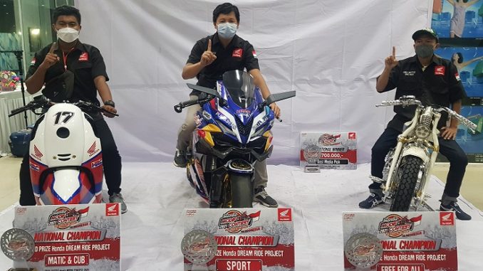 3 Juara Nasional Modifikator terbaik Honda Modif Contest (HMC) tahun 2021