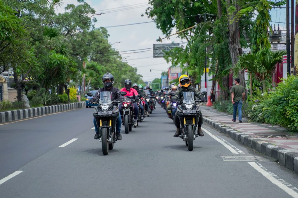 Komunitas Biker Honda Jawa Timur Touring buktikan Ketangguhan New CB150X