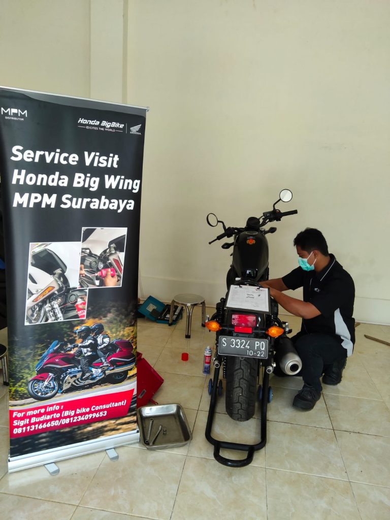 Layanan Home Service buat moge honda wilayah Jawa Timur