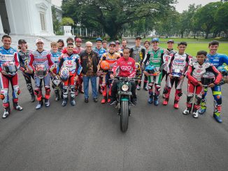 Meriahnya parade rider moto GP di Jakarta tahun 2022, ada pembalap cilik Indonesia siapa dia