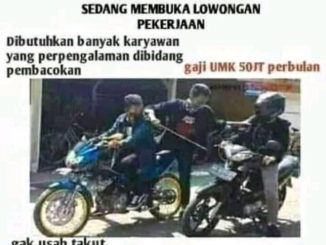 Kumpulan meme satir begal motor di Indonesia