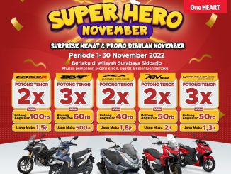 Promo SUPER HERO 2022, dapatkan Potongan Tenor dan Cashback beli motor Honda