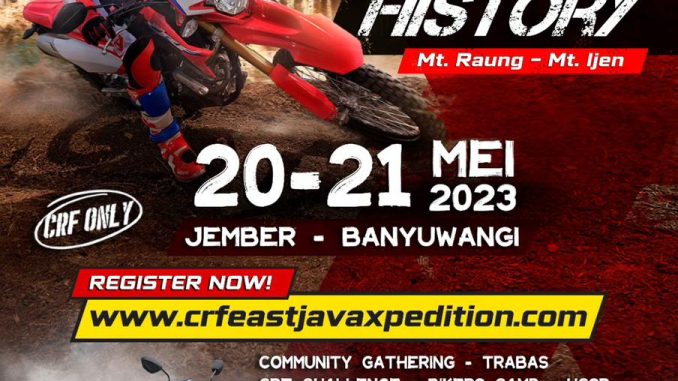 CRF X-Pedition East Java 2023 telah dibuka, monggo ikutan brosis
