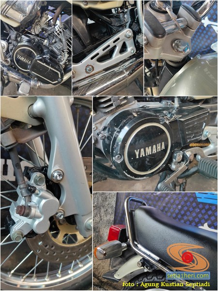 Restorasi Yamaha RX King warna bronze di bengkel bikers gear indonesia pemalang (1)