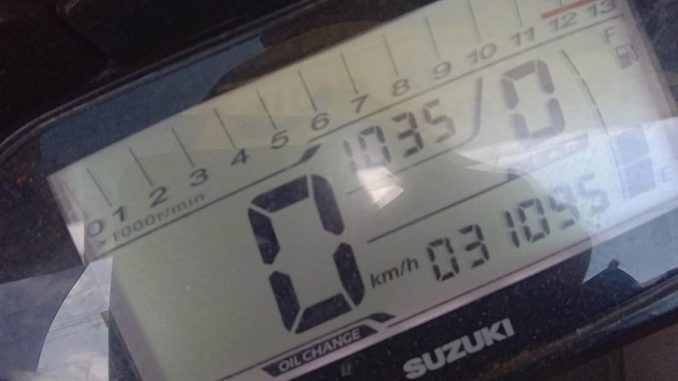 Cara ngilangin tulisan indikator oil change pada Suzuki GSX-R150