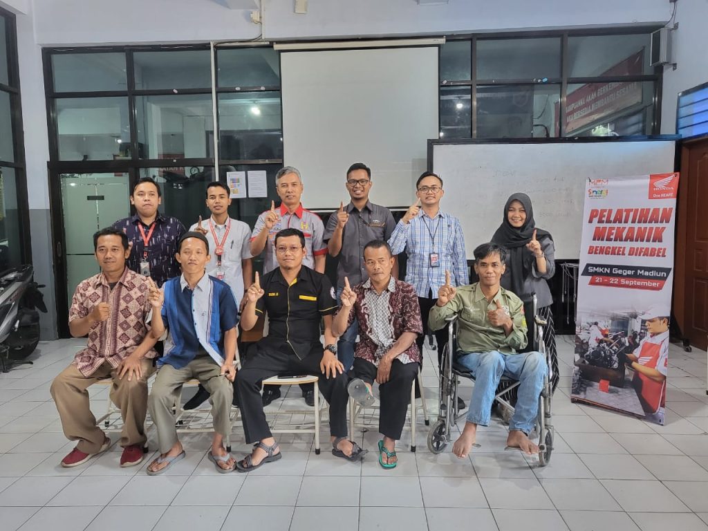 MPM Honda Jatim gelar Pelatihan Mekanik Penyandang Disabilitas di Madiun