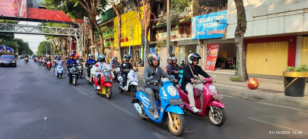 Memotoran Asik bersama biker Honda Scoopy Jawa Timur di Scoopy Satnite Fever 2023