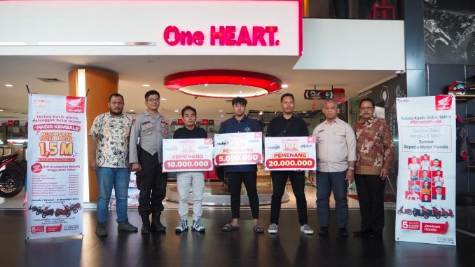 Daftar pemenang Program Undian Total Hadiah Rp 1,5 Miliar MPM Honda Jawa Timur tahun 2023
