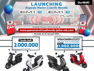Motor Listrik Honda EM1 e dan Honda EM1 ePlus Ada di Pameran Virtual MPM Honda Jatim gans...